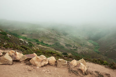 Scenic view of landscape against sky