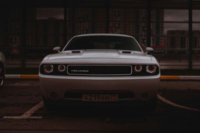 Cars on street in city