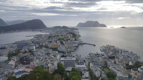 Aerial view of city