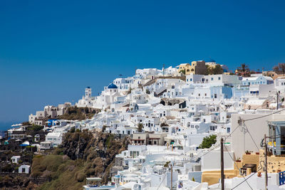 The beautiful village of imerovigli at santorini island