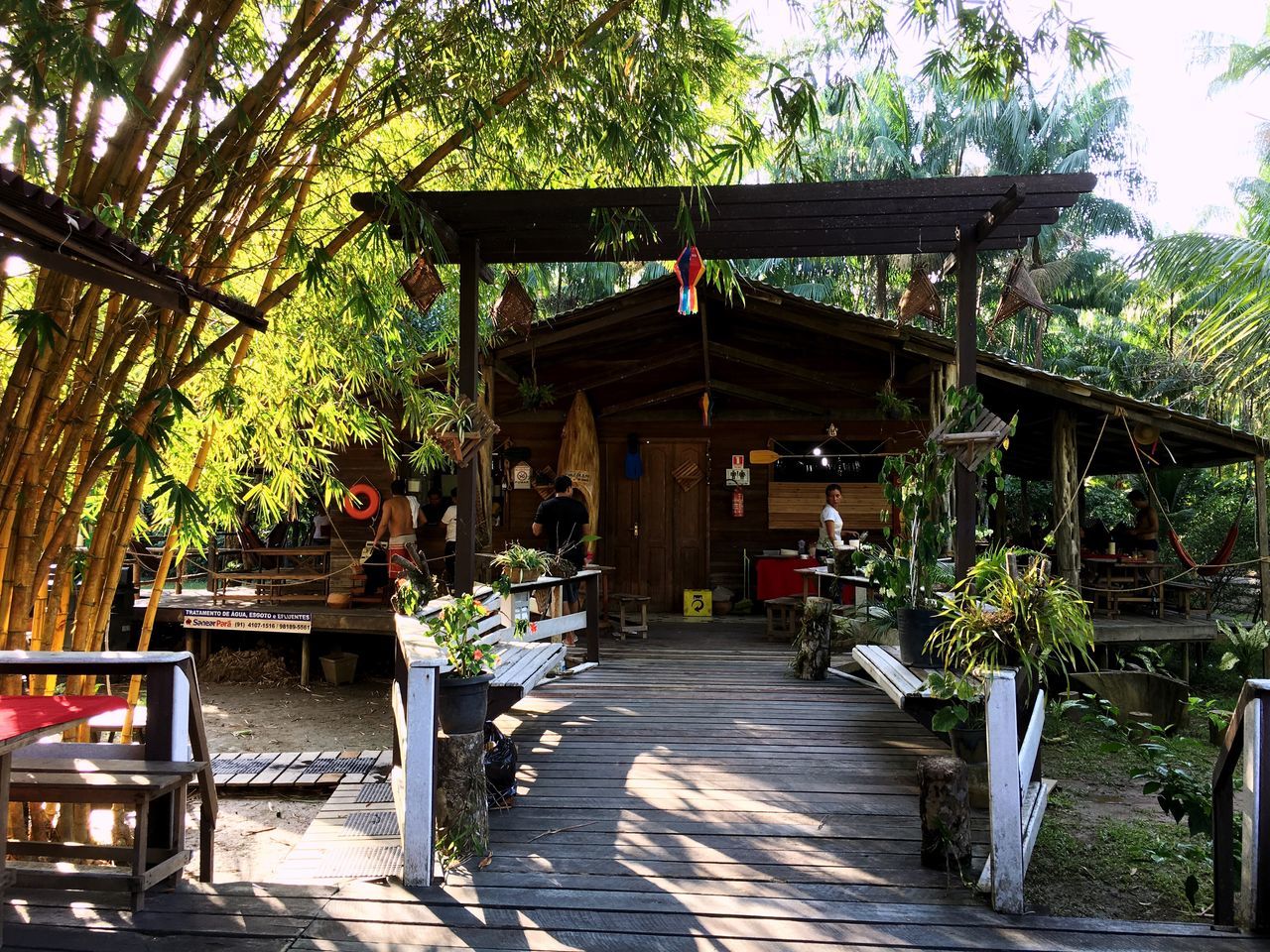 TOURIST RESORT IN FRONT OF GAZEBO