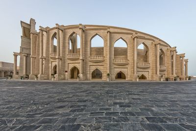 View of historic building against clear sky