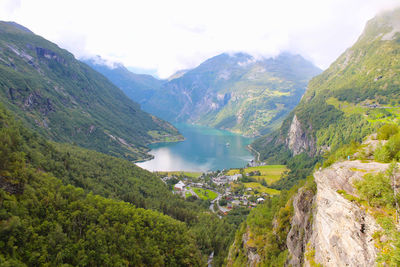 Scenic view of mountains