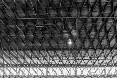 Low angle view of illuminated ceiling