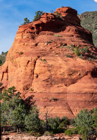 View of rock formations