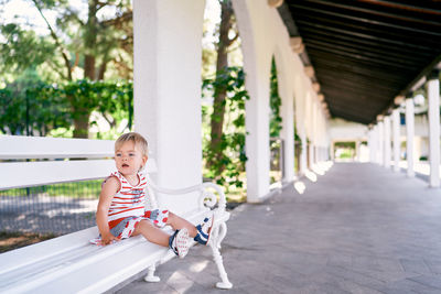 Boy looking at camera