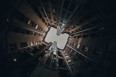 Low angle view of buildings in city