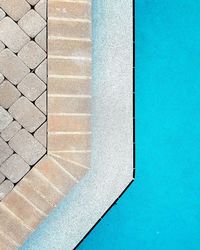 High angle view of swimming pool