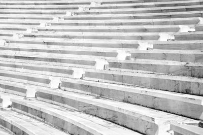 Steps against brick wall