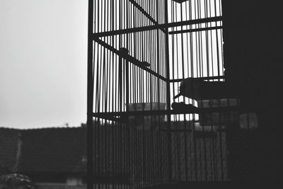 Close-up of window against clear sky