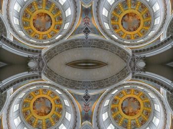 Low angle view of ceiling of building