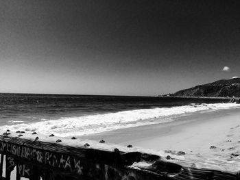 Panoramic view of beach