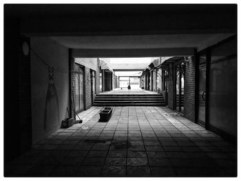 Empty corridor of building