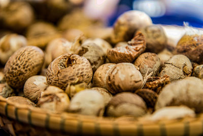 Close-up of vegetables for sale in basket