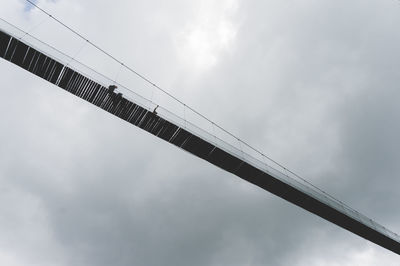 Low angle view of bridge against sky