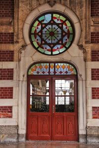 Entrance of building