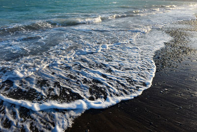 High angle view of sea