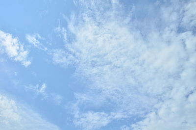 Low angle view of clouds in sky