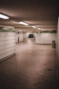 Empty illuminated room