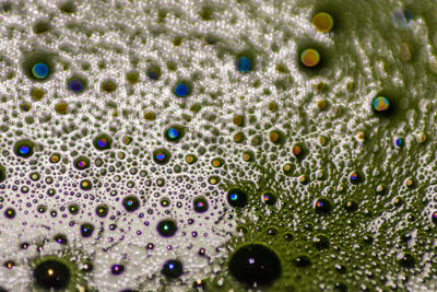 Full frame shot of bubbles in water