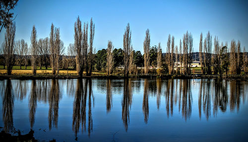 Scenic view of calm lake