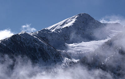 Snowcapped mountain against sky