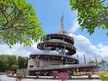 Low angle view of building against sky