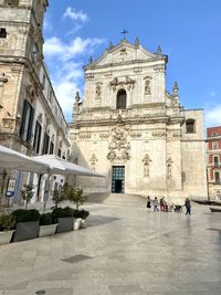 Low angle view of historical building