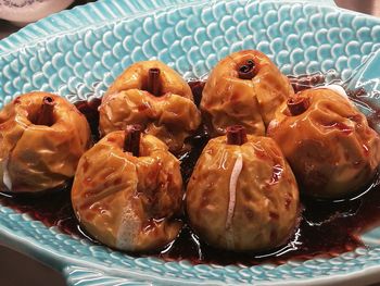 Close-up of ice cream in plate
