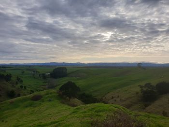 Scenic view of landscape against sky