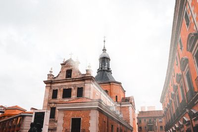 Low angle view of buildings against sky