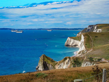 Scenic view of sea against sky