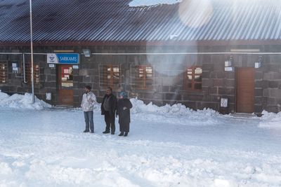 People in snow