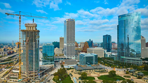 Skyscrapers in city