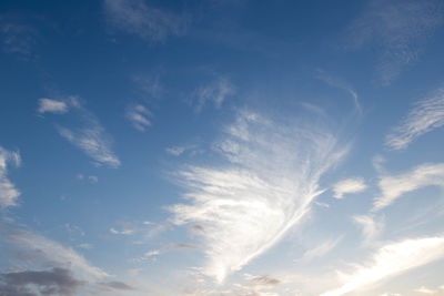 Low angle view of vapor trail in sky