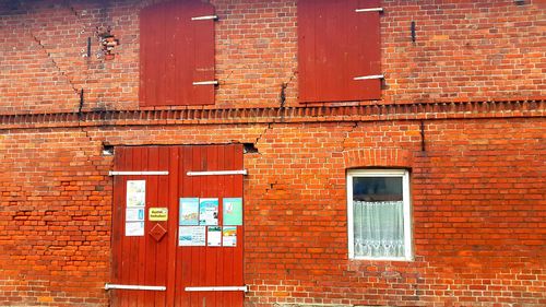 Brick wall with brick wall