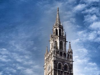 Low angle view of church against sky