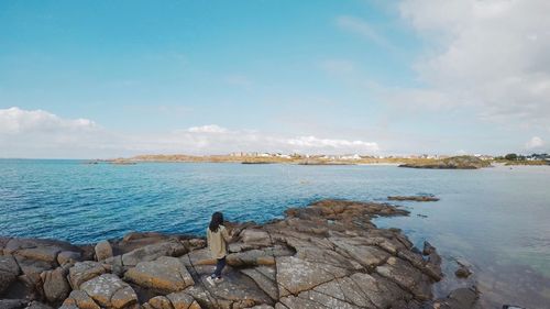 Scenic view of sea against sky