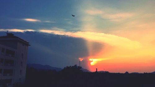 Scenic view of sunset sky