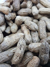 Full frame shot of peanuts for sale at market