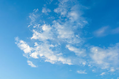 Low angle view of clouds in sky