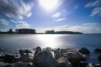 Panoramic view of sea against sky