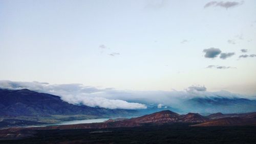 Scenic view of landscape against sky