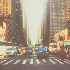 Traffic on city street