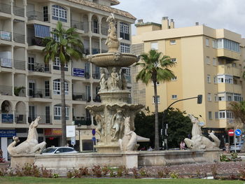 Low angle view of built structures