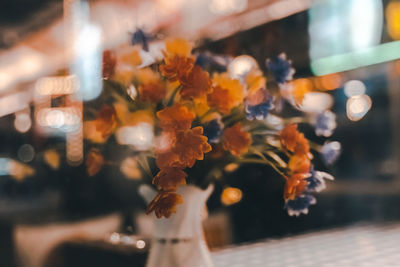 Close-up of flower vase