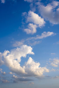 Low angle view of clouds in sky