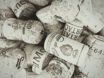 Full frame shot of objects on table