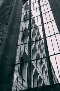 Low angle view of modern building against sky