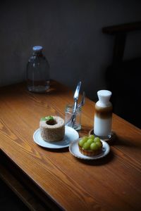 Close-up of food on table